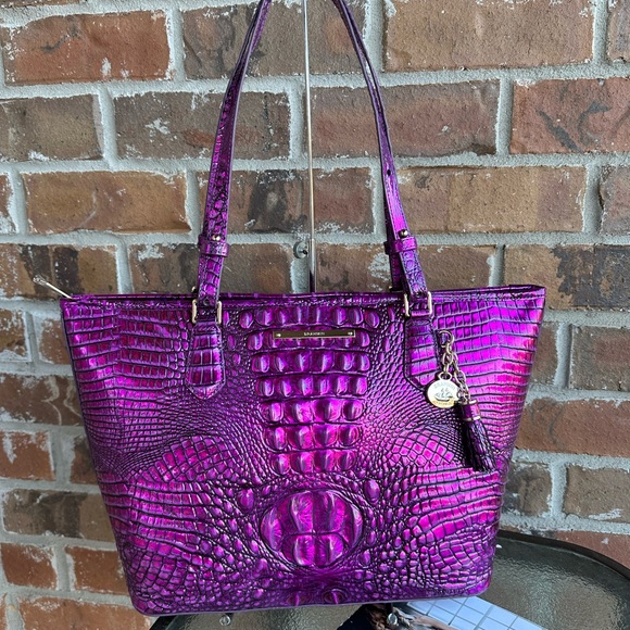 Brahmin Bags Nwt Brahmin Medium Asher Purple Potion Tote Bag Poshmark